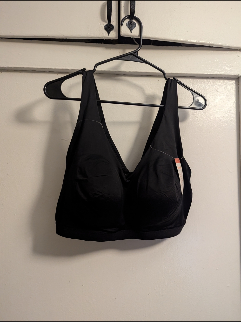 Warner's Black Smooth Wireless Bralette